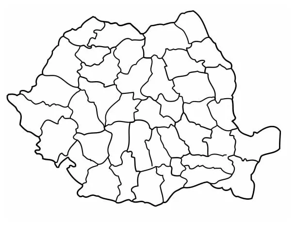 Harta României — acoperire națională SIRAMED